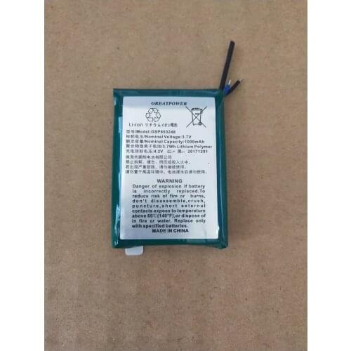 New original GSP653248 3.7V 1000mAh polymer Batteries Rechargeable battery GSP653248