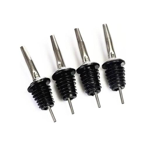 4Pcs Stainless Steel Wine Bottle Stopper Hot-sale Bar Supplies Bottle Spout Pourer