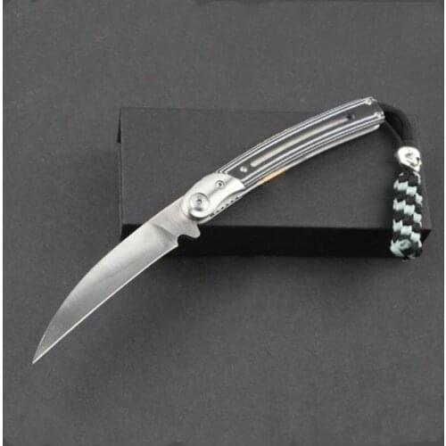 Wild Boar Folding Knife A032 D2 Blade Micarta Handle Outdoor Camping Hunting Knives Rescue Knife Gift