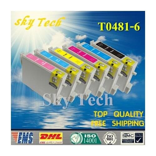 6X Compatible Cartridges For T0481 to T0486 , For Epson R200 R220 R300 R300M R320 R340 RX500 RX600 RX620 RX640 etc