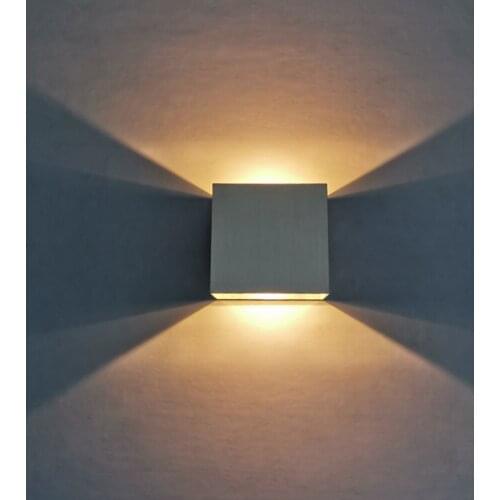 Modern Minimalist COB LED Wall Lamp 6W Aluminum Lamp Bedside Lamp Wall Lighting Room Bathroom Mirror Lights Aisle Wall Sconce