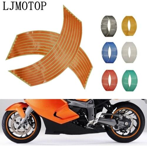 Wheel Sticker Reflective Rim Stripe Tape Bike Motorcycle Stickers For Kawasaki Ninja GPZ500 EX500 650R ER6F ER6N Z1000