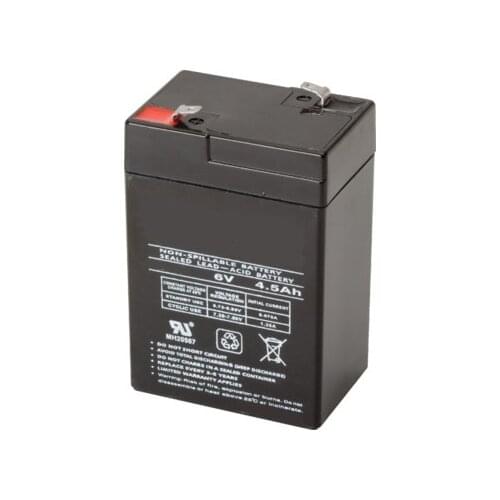 6V/4,5AH lead acid battery 70X46,5X107MM F1