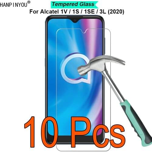 10 Pcs/Lot For Alcatel 1V 1S 1SE 3L 1SP Light Plus (2020) 9H Hardness 2.5D Toughened Tempered Glass Film Screen Protector Guard