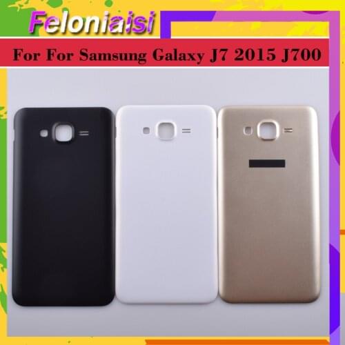 10Pcs/lot For Samsung Galaxy J7 2015 J700 J700F J700H J700M SM-J700F Housing Battery Cover Back Cover Case Rear Door Chassis
