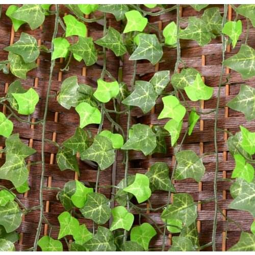 2.5m Delightful Natural Artificial Ivy Leaves Garland Plants Vine Fake Foliage Flowers Plastic Artificia Rattan Evergreen Cirrus