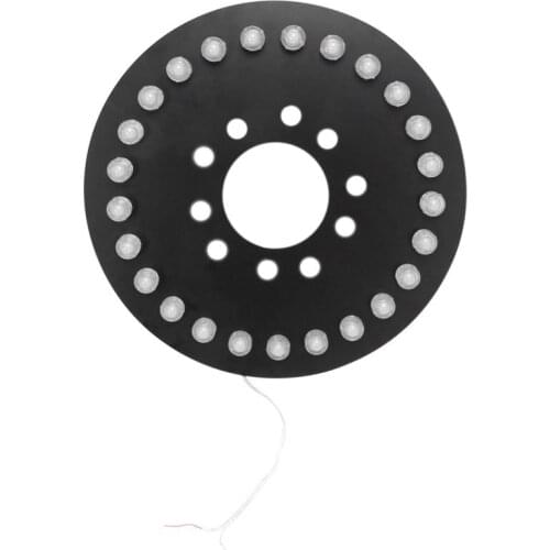 12.5-Inch Round Spare Tire Light Third LED Brake Light Car-styling Tail Wheel Signal Lamp For Jeep Wrangler 1986-2017