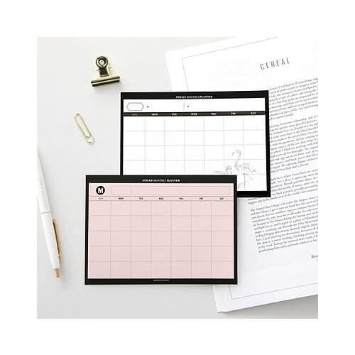 30Sheets Creative Simple Desktop Schedule Tearable Month Plan Note Book Work Efficiency Summary Plan Memo Pad To Do List