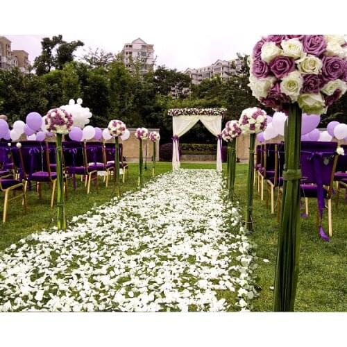 500-10000pcs False Petal Silk Rose Artificial Flowers Romantic Wedding Decoration Petals Bed Table Flowers Party Decoration 5z