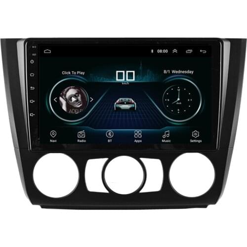 Android 10.1 Car Stereo Radio 9'' 2GB+32GB Navigation For BMW 1-Series E88 E82 E81 E87 2004-2011 Manual AC With Canbus