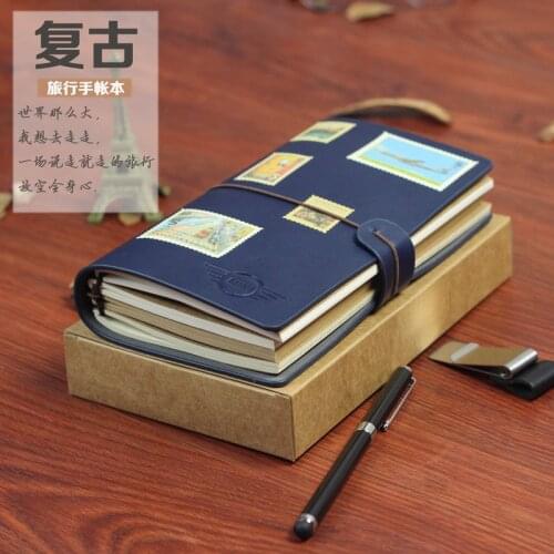 DIY retro art travel notebook A6 Arbitrarily increase or decrease the core Creative personality custom gift memo pad daily memos