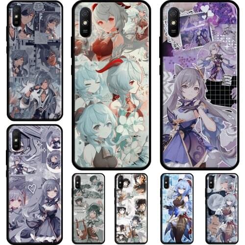 Genshin Impact Aesthetics Anime Phone Case For Xiaomi Redmi Note 10 Pro 8 9 Pro 8T 9S Cover For Redmi 9T 9 9A K40 9C 7A 8A