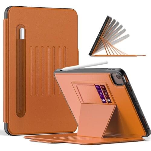 Auto Sleep&Wake Magnetic Kickstand Case for IPad Air 4 Case 2020 10.9 Case Leather Flip Protective Smart Cover with Card Slots