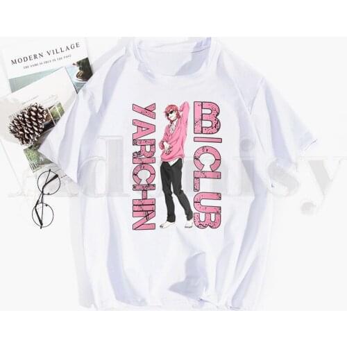 BL Anime Yarichin Club Yuri Ayato Yaoi Anime Japan Tshirt Hip Hop Girl Print Top Tees Harajuku Tshirts Men Summer T-shirts