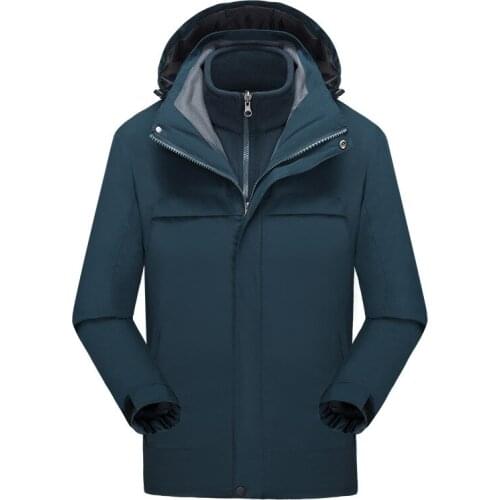 Ski suit outdoor warm shell jacket mens two-piece suit fashion brand mountaineering ski suit