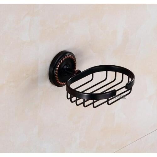 European style copper soap box black bronze soap net bathroom hardware accessories black bronze bathroom accessories