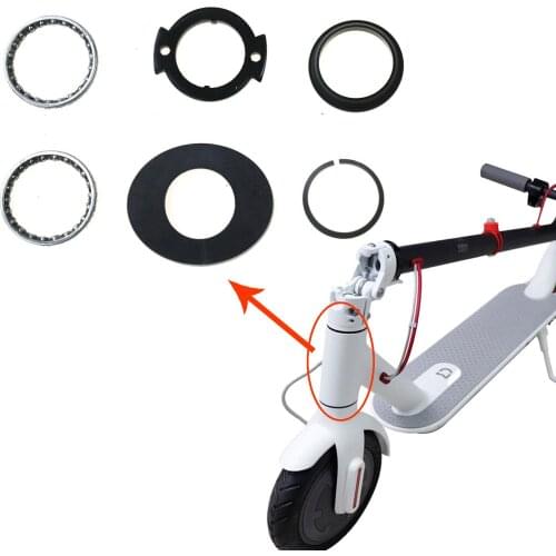 6-piece Wrist Set Kit Bearing Bowl Rotating Steering Ring for Xiaomi M365 and Pro Electric Scooters Spare Parts Accessories