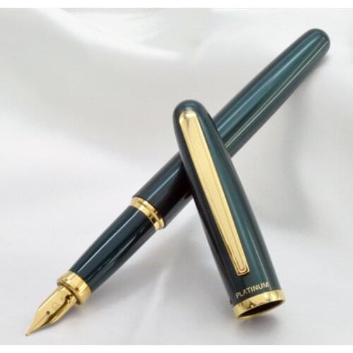 Set of Pens Platinum Fountain Pen Classic Series Gold-Plated Stationery Goods Iraurita with Ink Converter PGB-3000 Pens Office