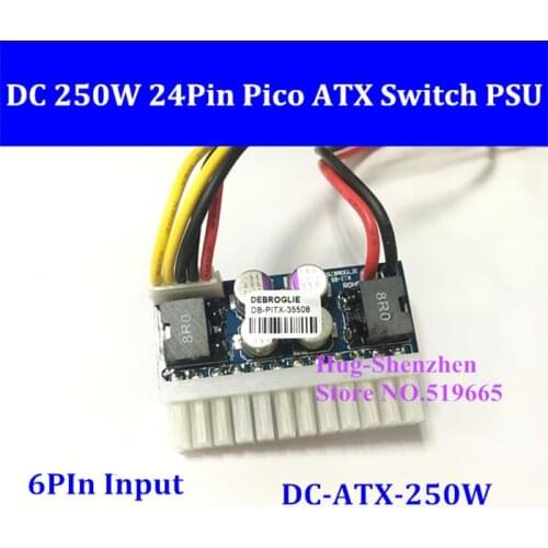 NEW PCI-E 6pin 12V input DC 250W ATX 24pin Power Supply Module Swithc Pico PSU Car Auto Mini ITX Z1 4P CPU 4P IDE molex SATA