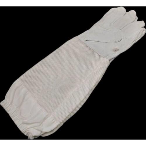 XXL Gloves Goatskin Beekeeping Anti Bite 3D Breathable Soft Protective Sleeves Beekeeper Accessories Mesh Bee Tools Supplies