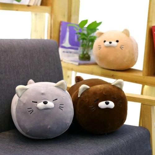 40/50cm Japan Fat Cat Plush Toy Stuffed Soft Animals Grey Cat Pillow Christmas Gift For kids Kawaii Valentine Present For Boy