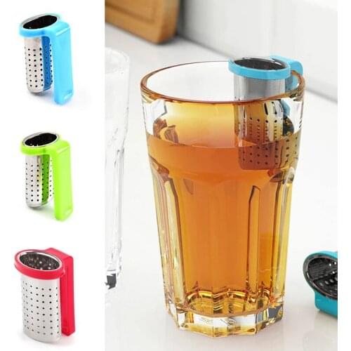 Hanging Tea Infuser Stainless Steel Loose Leaf Tea Diffuser Strainer Herbal Spice Filter Drinkware Tea Accessories With Handle
