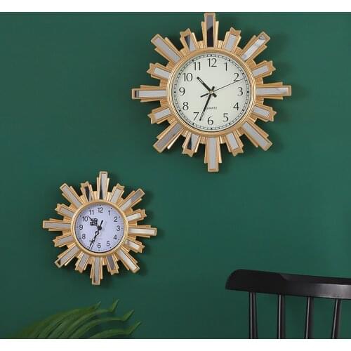 Nordic simple household wall clock personalized creative room living room silent clock fashion art wall watch decoration