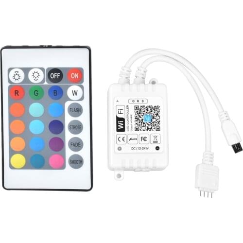DC12V-24V LED Strip WIFI RGB Controller Android IOS APP Magic Home IR Control For 5050 RGB LED strip