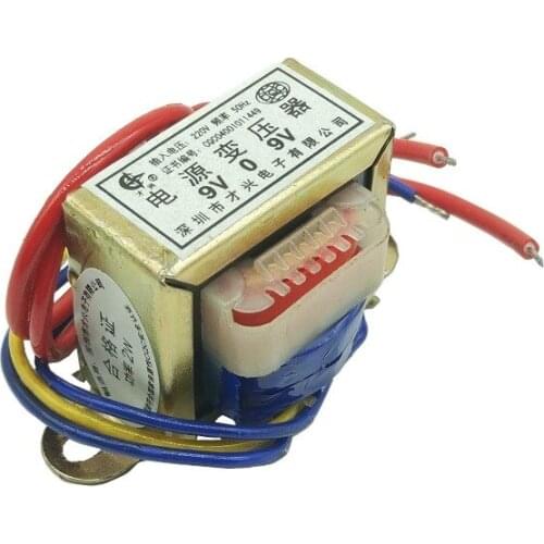 EI35 -2W transformer 2W DB-2VA 220V to double 9V 9V*2 9V-0-9V 0.166A