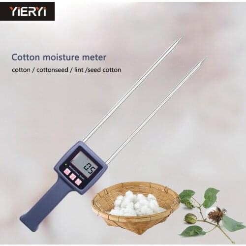 Yieryi Professional 7-40% TK100C Digital Cotton Seed-cotton Moisture Meter Digital Tester Hygrometer Humidity Tool
