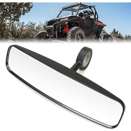 1 Set Universal Off-Road Vehicles Rear View Mirror All Terrain Vehicle Reversing Mirror with 1.75" Anti-roll Bracket for UTV ATV