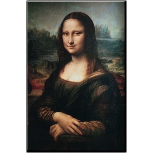 1 Piece Da Vincis Art Work Portrait of Mona Lisa Spray Plane Painting Wall Art Canvas Painting For Home Wall Decoration Picture