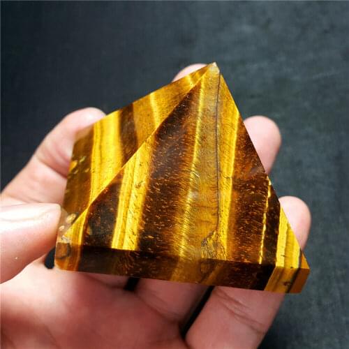 1pcs Natural Tiger Eyes Crystal Pyramid Polished Healing Pyramid reiki minerals Quartz Crystals Stone for Sale