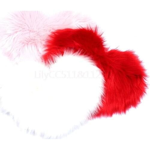 1piece Love Heart Shape Hand Rest Nail Cushion Nail Art Photo Background Fluffy Table Pad 17 Colors