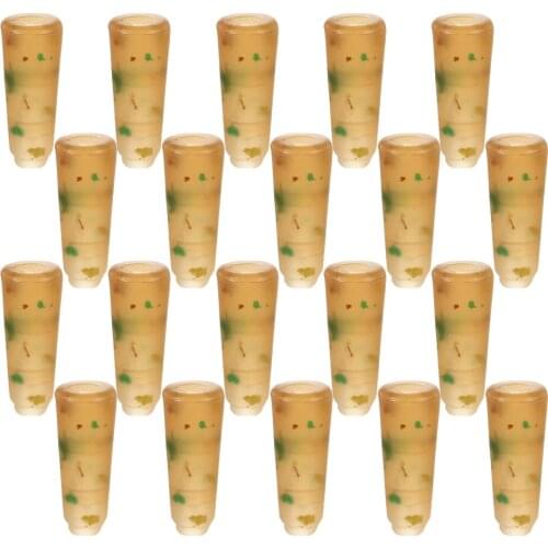 20Pcs Carp Fishing Tail Rubber Tube Round Head Buffer Beads Freshwater Anti-tangle Sleeves Beads Hook Sleeve Line Aligner