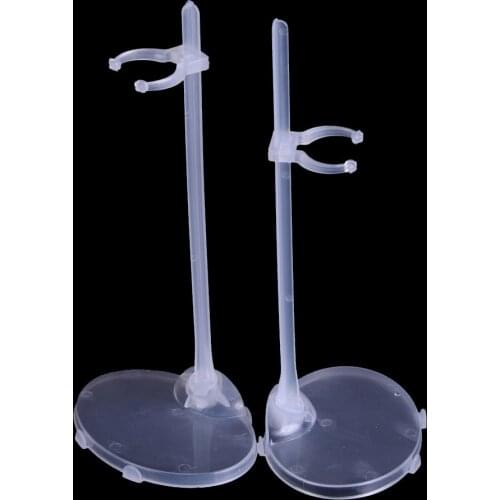 5Pcs/lot Transparent Clear Color Dolls Toy Stand Support for Dolls Girls Prop Up Mannequin Model Display Holder Kids Toys