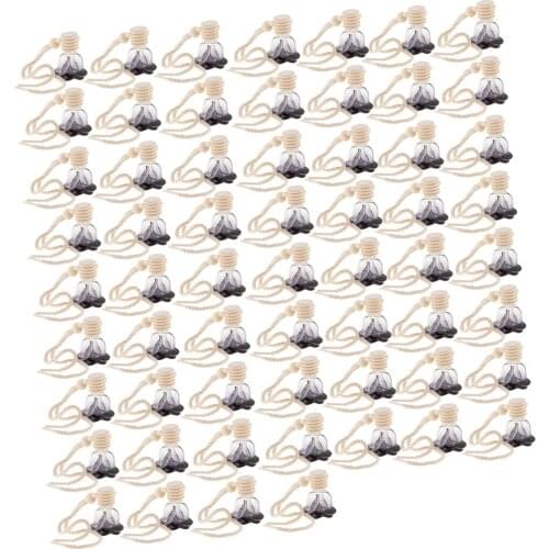 60pcs Mini Perfume Pendant Car Accessories Pendant Perfume Bottle Oil Car Perfume Bottles Car