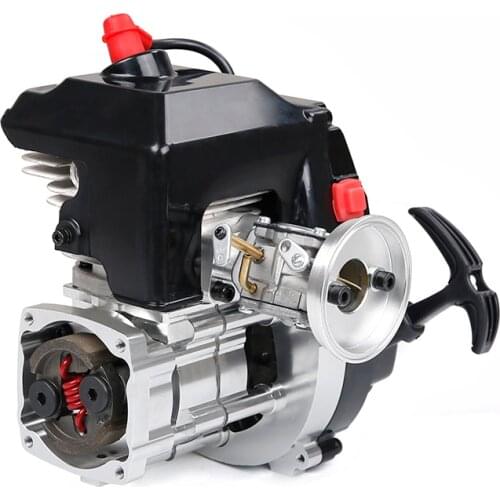 71CC 4 Bolts 2 Stroke Engine Air-Cooled with Walbro WJ71 Carburetor & NGK Spark Plug Fit for 1/5 HPI ROVAN KM BAJA LOSI 5IVE T