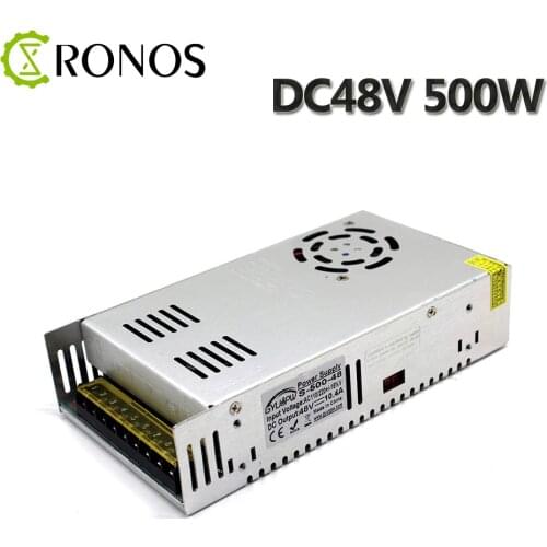 AC/DC 48V 10.4A 500W Switching Power Supply 48V 500W Stepper Motor Power Transformer