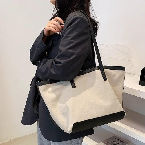 CGCBAG 2021 Large Capacity Canvas Tote Bag Women Casual Simple Shoulder Shopper Bag Female Luxury Designe Reusable Handbag