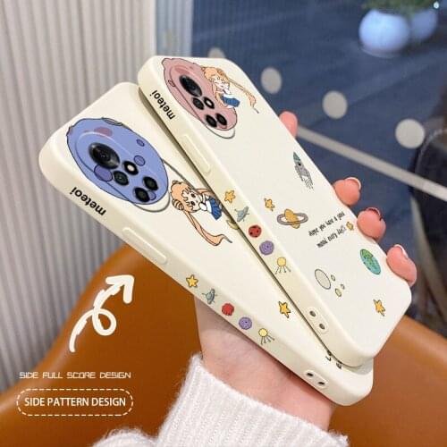 Pink Ball Girl Phone Case For Huawei Nova8 8Pro 8SE Nova 7 7Pro 7SE 6 6se 5 5Pro 5Z 5I 5Ipro 5T 4 4E Liquid Silicone Cover