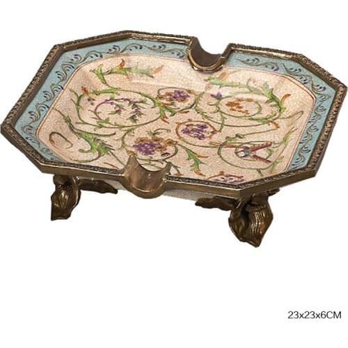 CIGARLOONG cigar ashtray European bronze ceramic ashtray enamel CE-4315