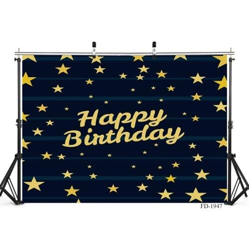 Star Board Photography Background For Happy Birthday Party Child Photo Shoot Props Vinyl Cloth Photo Backdrops Photo Studio