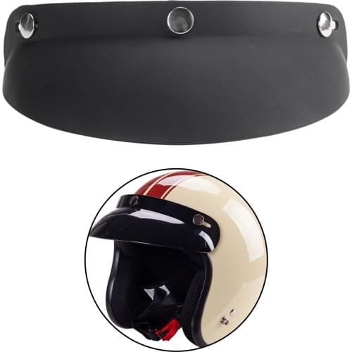 Vintage 3 Snap Motorcycle Helmet Visor Peak Sun Visor UV Protector Shield