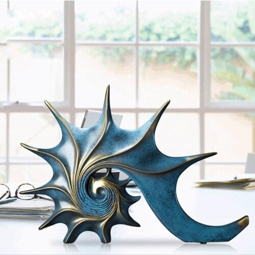 Creative Resin Home Decor Art Conch Ornaments Coffee Shop Window Decorations Bedroom Small Furnishings