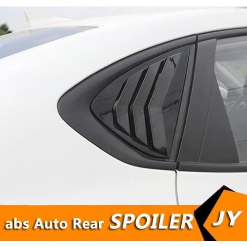 For Morris Garages MG6 2016-2019 Sedan ABS Rear Door Window shades Louver Frame Window Sill Molding Cover Sticker Trim