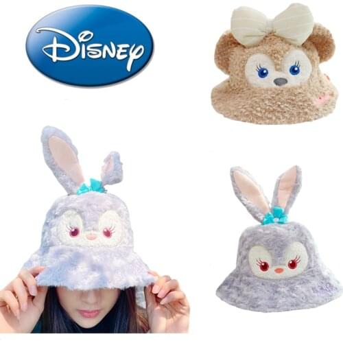 Disney ShellieMay Star Delu Plush Fisherman Hat Lovely Gift for Children Kids Loli Girls Hat Cartoon Souvenir Gift Shipping Free