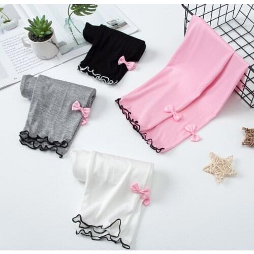 Girls' cropped trousers summer thin childrens wear modal leggings baby shorts childrens pants