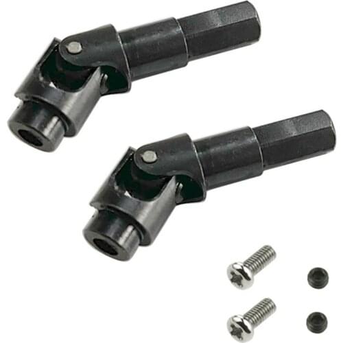 2Pcs Metal Universal Steering Joint Drive Shaft for WPL C14 C24 C34 B24 B36 MN D90 D91 MS RC Car Parts Accessories