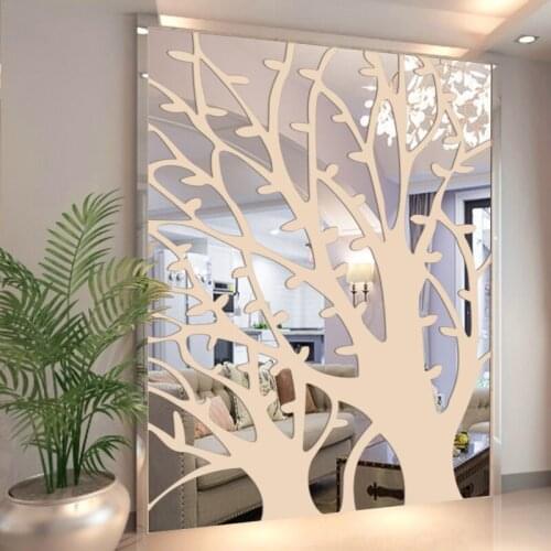 Tree pattern Mirror Wall Sticker for living Room bedroom home decoration